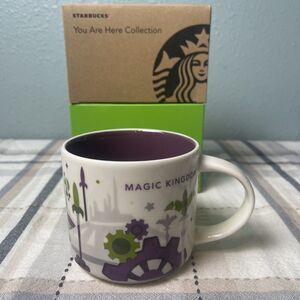 Starbucks Coffee Mug Disney Magic Kingdom 'You Are Here' 14oz NEW w/Box